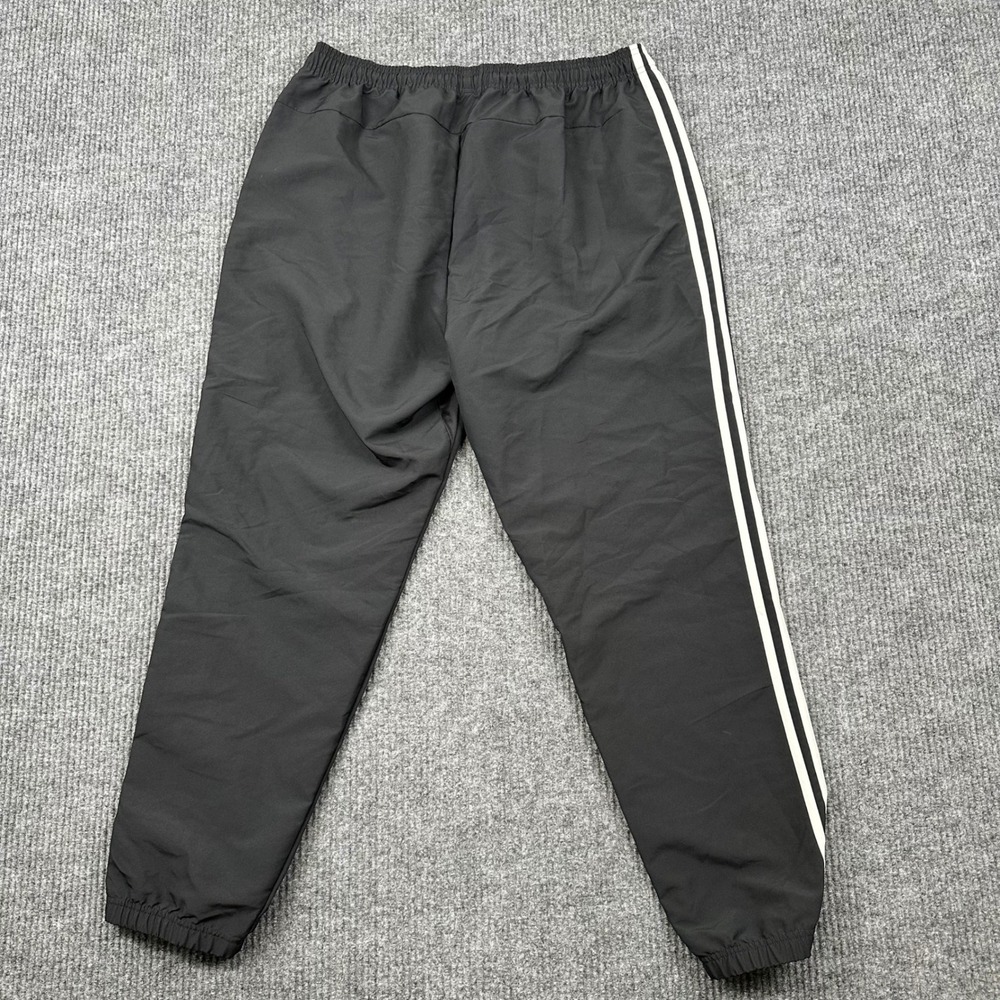 Adidas 3-Stripes Wind Pants Mens XL White Stripe Mesh Lined Track Pants Athletic - Picture 2 of 10